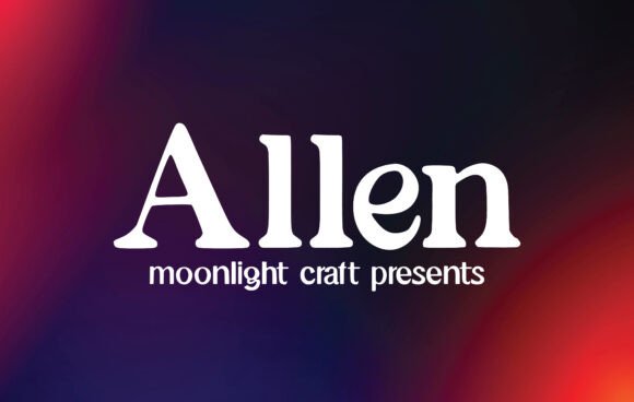 Allen: A Handwritten Font for Creative Projects
