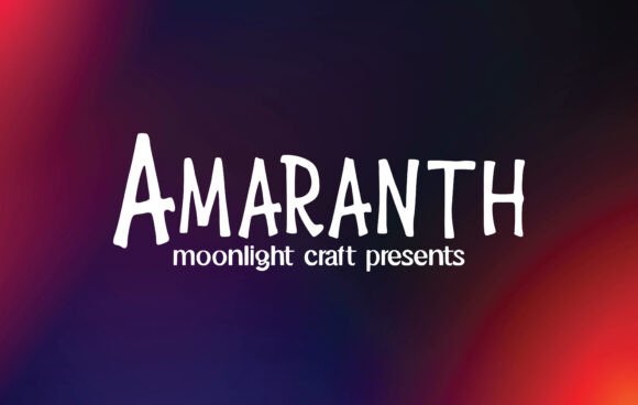 Amaranth: A Handwritten Font for Web Design