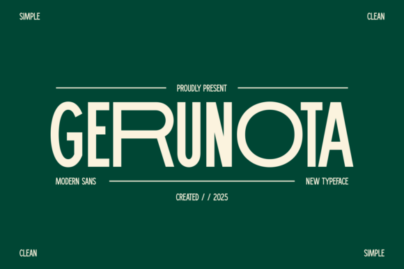 Gerunota: A Modern Sans for Clear Communication