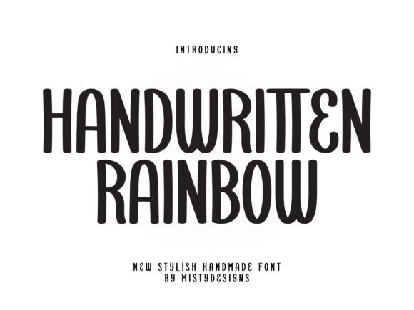 Handwritten Rainbow: A Joyful Font for Creative Projects