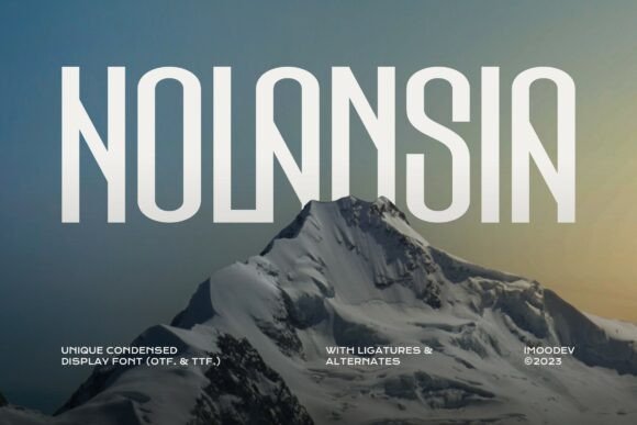 Holansia: A Bold Display Typeface