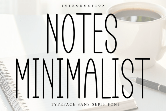 Notes Minimalist Font