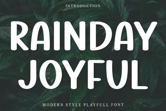 Rainday Joyful: A Festive Font for Creative Projects