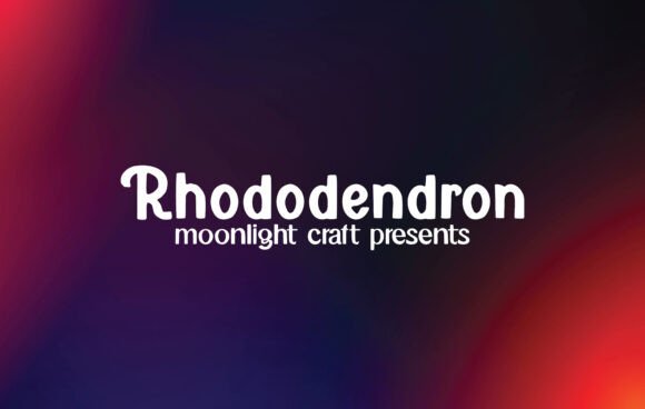 Rhododendron Font for Business Branding
