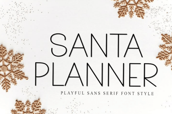 Santa Planner Font Review