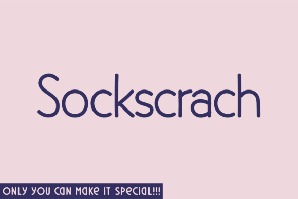 Sockscrach: A Unique Handwritten Font