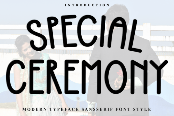 Special Ceremony Font for Editorial Design