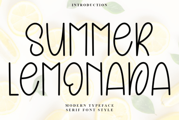 Summer Lemonada Font for Creative Projects