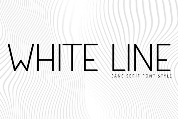 White Line: A Modern Typeface for Elegant Design